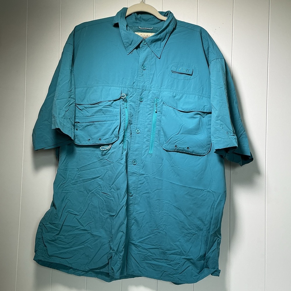Cabela's GuideWear GX11 Shirt Short Sleeve Vented Fishing Outdoor Men's XL